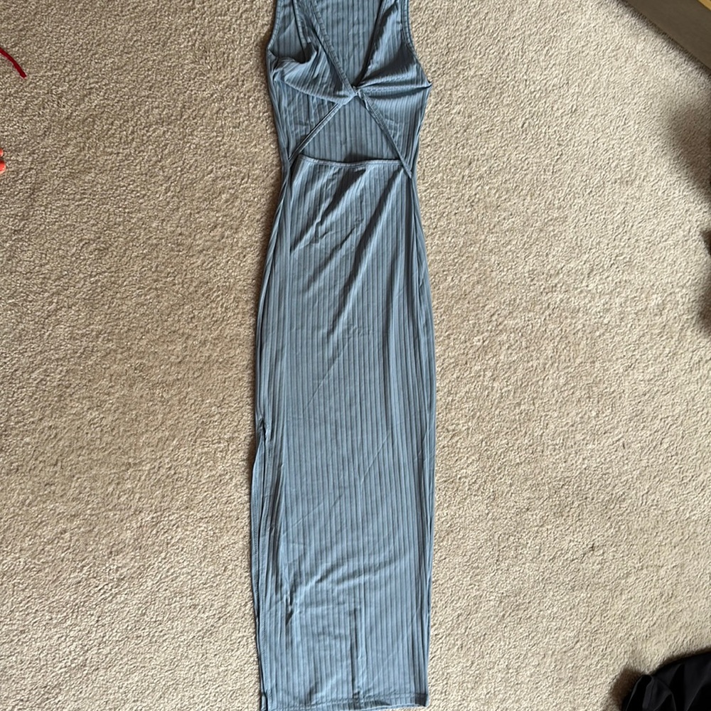 Boutique blue bodycon dress